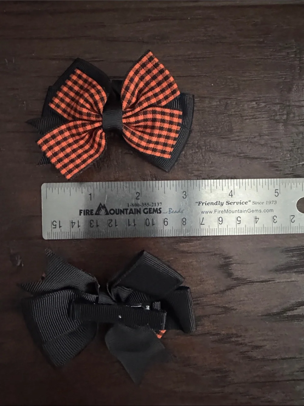 NWOT Kids Halloween Pumpkin & Candy Hair Bow Set - Black, Orange, Red